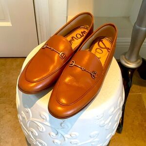 Lorraine Loafers saddle leather gold tone hardware